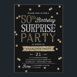 50thグリッター紙吹雪サプライズパーティの招待状 招待状<br><div class="desc">このシックで50誕生日スタイリッシュサプライズパーティの招待状は、付きのエレガントバラ金ゴールドタイポグラフィ紙吹雪を特徴モダンとする。カスタマイズイベントのテーマに合わせた背景色さらに思い出深い招待の場合は、ダイカット形状、テクスチャ紙、または二重太い紙を選択します。誕生日カスタマイズの年については、メッセージを送ってください。リンクを直接お送りします。</div>