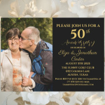 50thゴールデンアニバーサリーサプライズパーティーグリッター