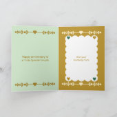50thゴールデンアニバーサリーフォトグリーン金ゴールド カード (内部)