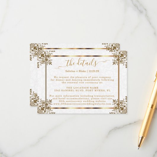50thゴールデンアニバーサリー詳細 エンクロージャーカード (正面/裏面インサイチュ)