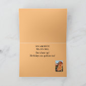 50thゴールデンイヤー誕生日ゴールデンレトリバー カード (内部)