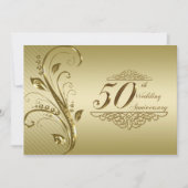 50thゴールデン結婚ズ記念招待状カード 招待状 (正面)