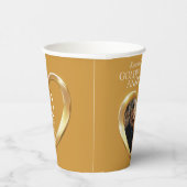 50thゴールデン結婚ズ記念撮影ハート 紙コップ (右)