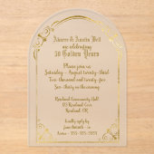 50thゴールデン結婚式招待状 アクリル招待状 (正面)