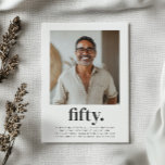 50thスクエアフォト誕生日 招待状<br><div class="desc">50誕生日招待状テンプレートを使用してモダン、洗練されたマイルストーンの誕生日をマーク男性へ!自分の写真にカスタマイズ可能な宇宙と「5はっきりした」という言葉を搭載したお洒落このデザインはスタイルに最適祝である。簡単をパーソナライズするには、この招待を作成ユニークし、次のパーティーを発表する思い出に残る方法。このデザインで洗練された忘れられないお祝いのトーンをコンテンポラリー設定！</div>