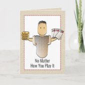 50thスナーキートランプのポーカーハンド賭博誕生日カード カード (正面)