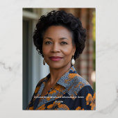 50thバースデーパーティーお祝いフォイル招待状 箔招待状 (裏面)