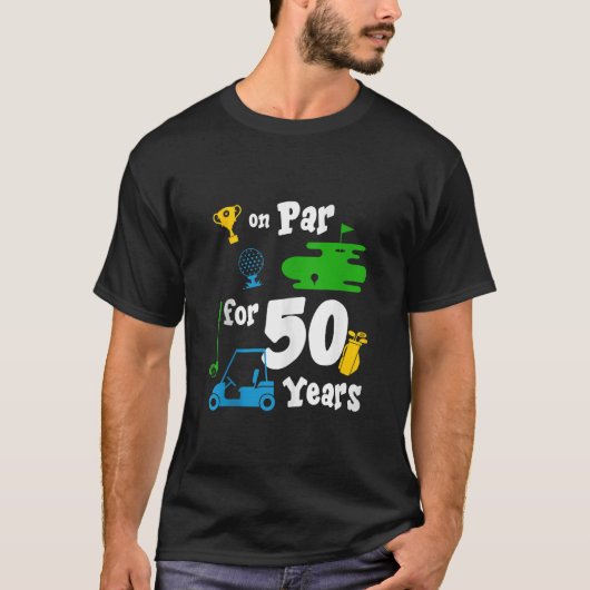 50thバースデーパーティーゴルフスポーツテーマ50歳B Tシャツ (正面)