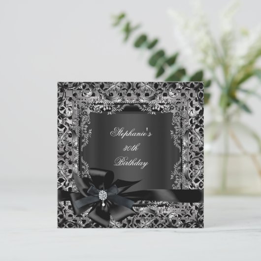 50thバースデーパーティーシルバーブラックボウレース 招待状 (スタンド正面)