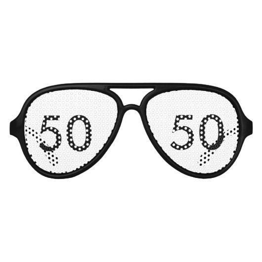 50thバースデーパーティースクリーン アビエーターサングラス (正面)