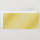 50thバースデーパーティースムーズ金ゴールドチケット招待状 招待状 (裏面)