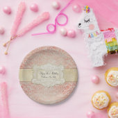 50thバースデーパーティーヴィンテージフランスのリージェンシーレース ペーパープレート (パーティー)