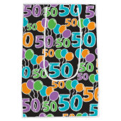 50thバースデーパーティー抱き枕 ミディアムペーパーバッグ (裏面)