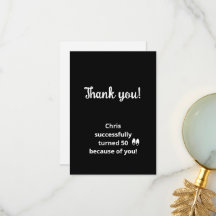 50thバースデーパーティー白黒