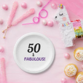 50thバースデーパーティー紙プレート ペーパープレート (パーティー)