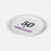 50thバースデーパーティー紙プレート ペーパープレート (アングル)