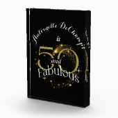 50thバースデーパーティー金ゴールドブラック50と素晴らしい フォトブロック (右)