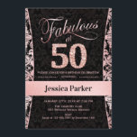 50thバースデーパーティー – バラ金ゴールドブラック 招待状<br><div class="desc">第50回バースデーパーティーへの招待を黒とバラ金ゴールド。エレガント招待状カードとフェイクグリッターバラ金ゴールドとダイヤモンド。機能damaskパターンとスクリプトフォント。50で最高！クラシックデザインパーティーに最適なスタイリッシュ。年齢もしを教えてカスタムくれ。</div>