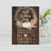 50thバースデーパーティー – パンプキ素朴ンパンパリース 招待状 (スタンド正面)