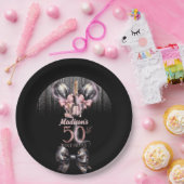 50thパーソナライズされた誕生日ラグジュアリーシャンパン ペーパープレート (パーティー)
