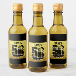 50thパーソナライズされた Any Birthday Partyミニお願い ワインラベル