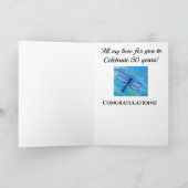 50th夫のブルートンフライ誕生日 カード (内部)