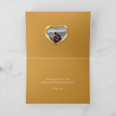 50th結婚 Golden's anniversary now and then photo カード (内部)