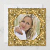 50th華美金ゴールドパーティーに関する写真金ゴールド 招待状 (裏面)