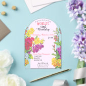 50th誕生日の透明シック アクリル招待状 (インサイチュ (ウェディング))