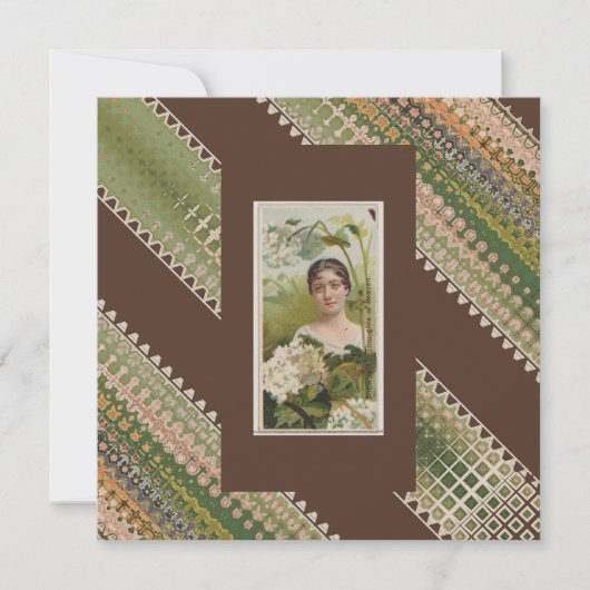 50th誕生日カスタムフローラ美しいありがとう サンキューカード (正面)