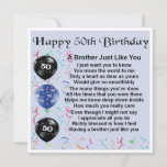50th誕生日カード – Brother カード<br><div class="desc">50素晴らし歳の誕生日に兄貴のカード。</div>