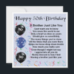 50th誕生日カード – Brother カード<br><div class="desc">50素晴らし歳の誕生日に兄貴のカード。</div>