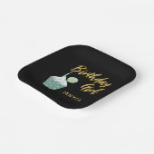 50th誕生日ガールカップケーキ紙プレート ペーパープレート (傾斜あり)