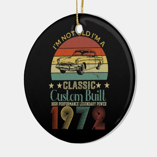 50th誕生日ギフト男性へパパレトロヴィンテージ セラミックオーナメント (左)