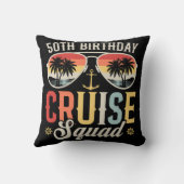 50th誕生日クルーズスクワッドファミリーマッチング クッション (裏面)