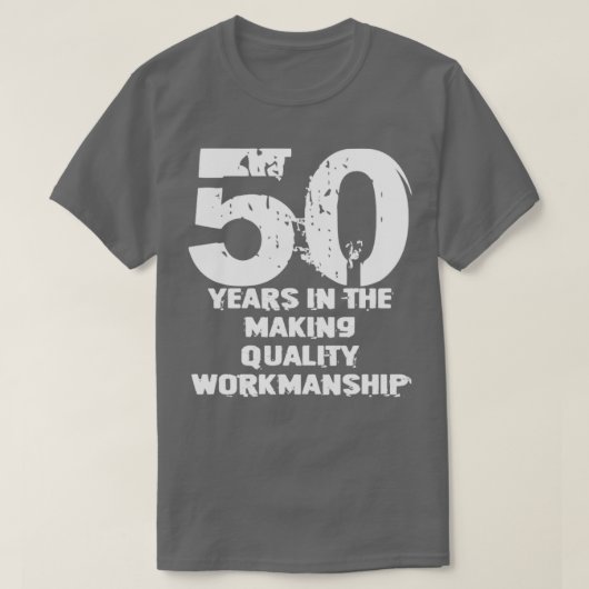 50th誕生日パパグランパ tシャツ (デザイン正面)