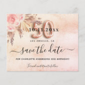 50th誕生日パンパバラ予算の日付を保存 チラシ (正面)