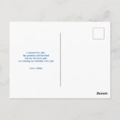 50th誕生日パーティーとギリシャカスタムの寺院の色 ポストカード (裏面)