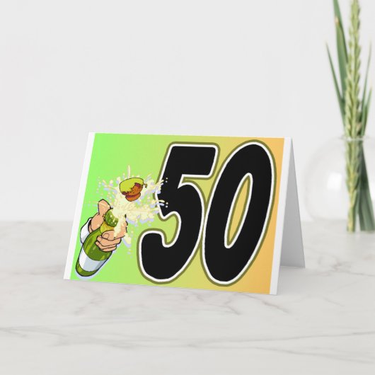 50th誕生日パーティーグッズ カード (正面)