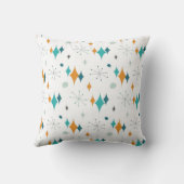 50th誕生日パーティーレトロミッドセンチュリー任意の年齢 クッション (裏面)