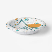 50th誕生日パーティーレトロミッドセンチュリー任意の年齢 ペーパーボウル (傾斜あり)