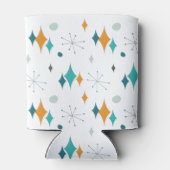 50th誕生日パーティーレトロミッドセンチュリー任意の年齢 缶クーラー (裏面)