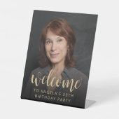 50th誕生日パーティー写真へようこそ 台座サイン (正面)