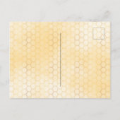 50th誕生日パーティー花模様ティーパーティの招待状 ポストカード (裏面)