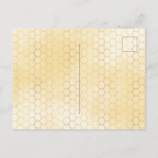 50th誕生日パーティー花模様ティーパーティの招待状 ポストカード (裏面)