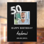 50th誕生日パーティー黒人写真名ガイ ウィンドウサイン (シート2)