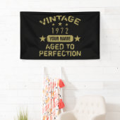 50th誕生日パーティー1972あなたの名前を追加 横断幕 (インサイチュ)