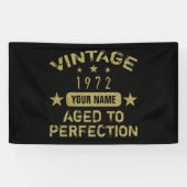 50th誕生日パーティー1972あなたの名前を追加 横断幕 (横)