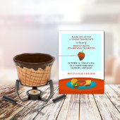 50th誕生日フォンデュディナーパーティの招待状 招待状