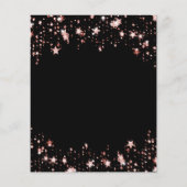 50th誕生日ブラックバラ金ゴールド予算 チラシ (裏面)